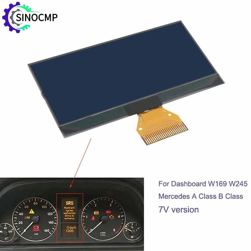 Speedometer LCD Display Screen For Mercedes Benz A B Class W169 C169 W245 Dashboard Instrument Cluster Screen Pixel Repair Parts