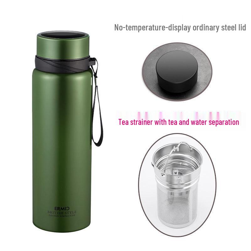 Large Capacity Stainless Steel Insulated Travel Kettle with Lanyard - Customizable Sports Water Bottle