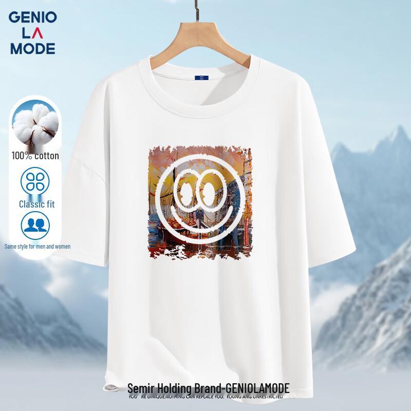 GENIOLAMODE Men s Graphic Print Short Sleeve T-Shirt 3XL