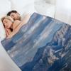 Canadian Rockies Throw Blanket Cute for sofa decorative Soft Big Blankets