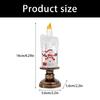 Christmas Decorations Glitter Water Globe Christmas Snow Globes Candle Shape Snowglobes Table Ornament Home Decors