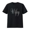 Wifey T Shirt Womens Cotton Dark Black Small Vintage Washed Designer Clothes Soft Fashion Slightly Casual Graphic Versatile