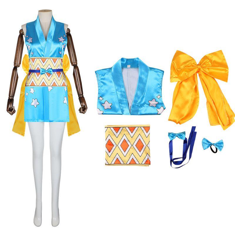 Authentic One Piece Nami Cosplay Suit Accurate Design Halloween Costume For Ladies
