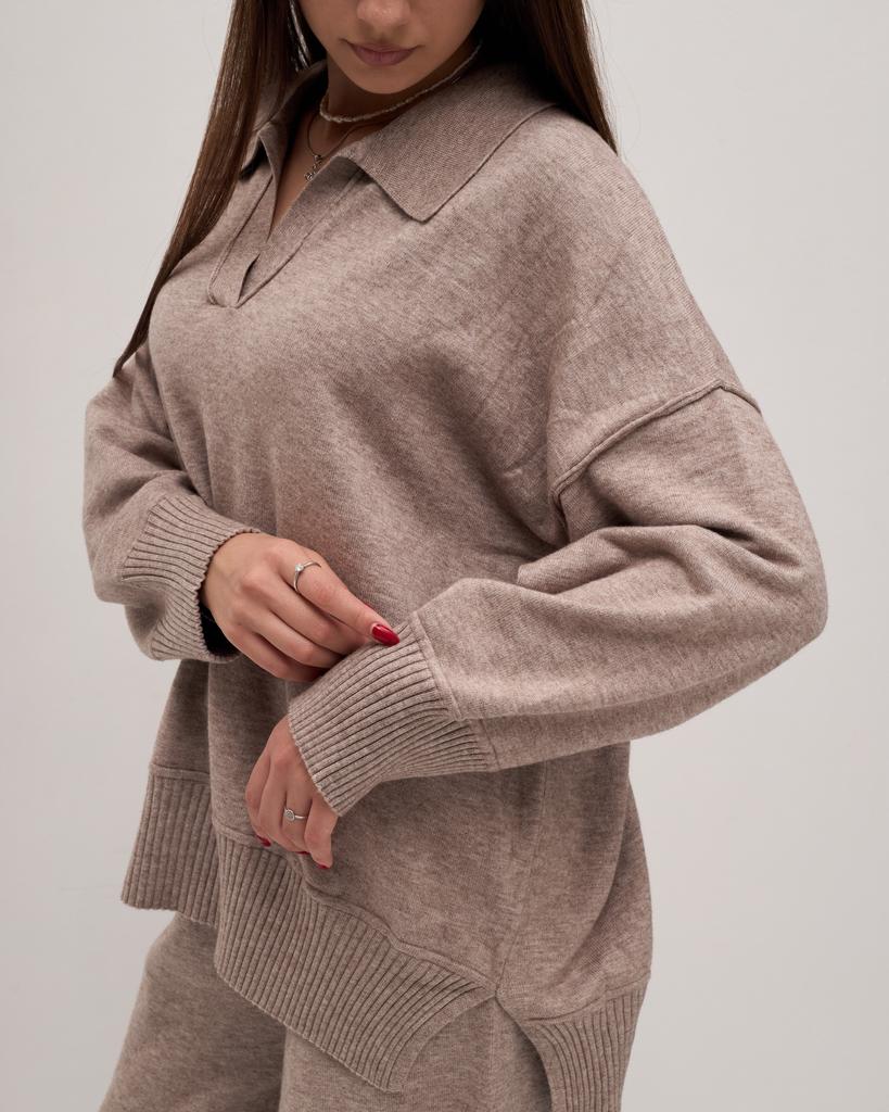 Костюм женский трикотажный LIA 79200 визон (кофта, штаны)