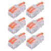 30PCS Quick Splicing Wire Connector Transparent PC Copper Stripping Terminal Splitter DF‑12