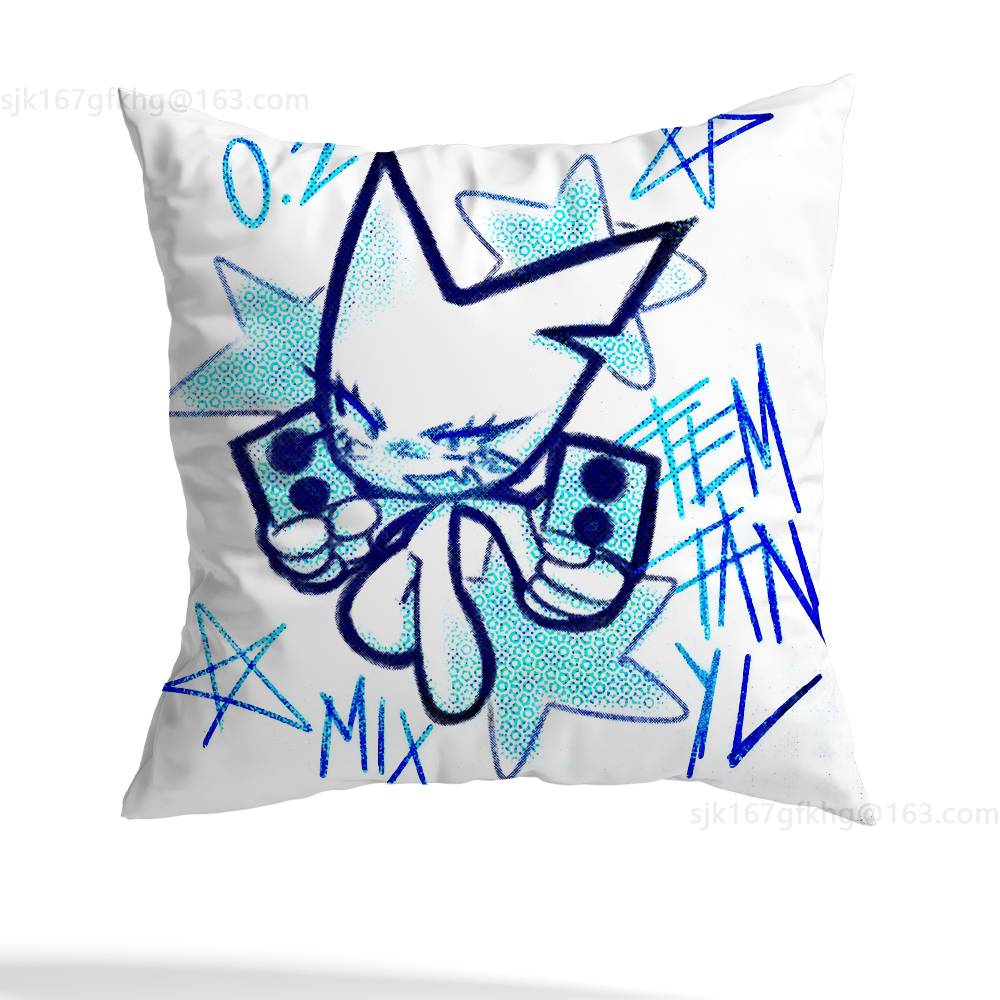 

F-Femtanyl Album Pillow Case Sofa Living Room Bedroom Headboard Backrest Cushion Square Cushion Nap Time 12x12Inch
