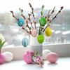 12ks Vzor Velikonočního vejce Vajíčko Párty K zavěšení Malovaná Simulační Plastová Vejce