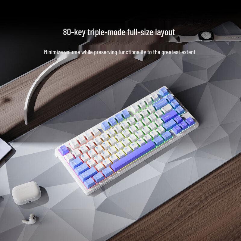 Lenovo Aurora GK10 Tri-Mode RGB Hot-Swappable Mechanical Gaming Keyboard