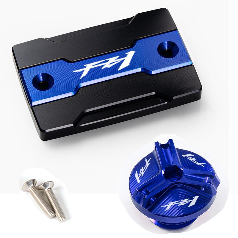 For YAMAHA FZ1 FAZER FZ-1 2006-2015 2008 2009 Motorcycle Front Brake Fluid Tank Cap and Engine Filler Cap Protection