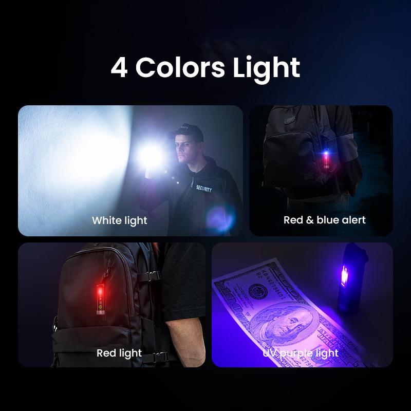 Philips EDC Flashlight Mini Electric Hand Torch UV Banknote Verification Charging Indicator Light 1pc