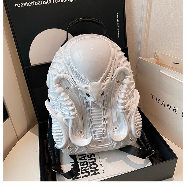 2025 Punk-Style Acrylic Backpack: European Fashion, Large Capacity, Unique Design for Women