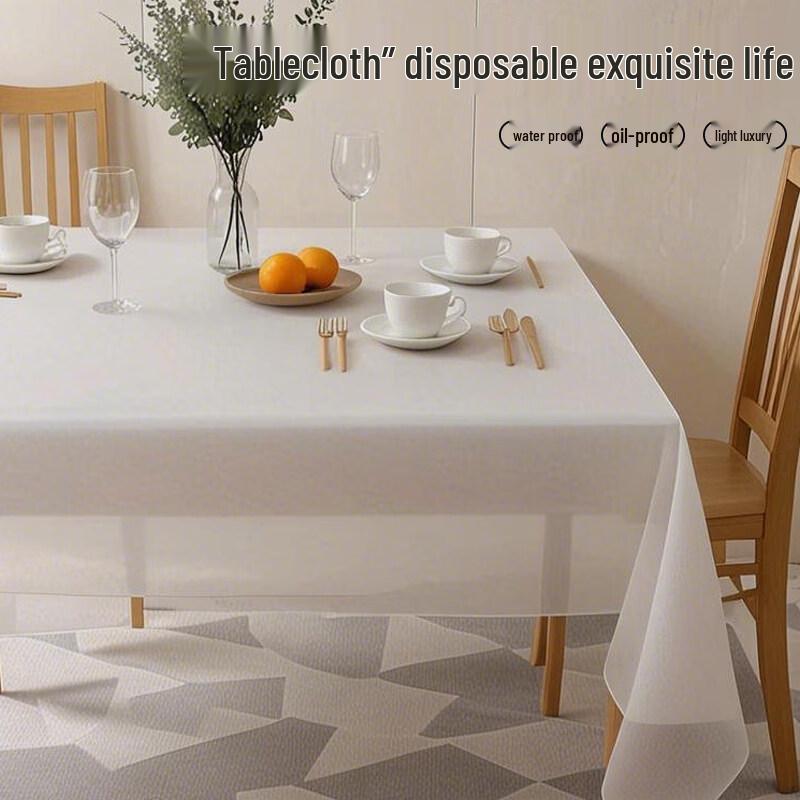 ZISIZ Thickened Rectangular Disposable Tablecloth