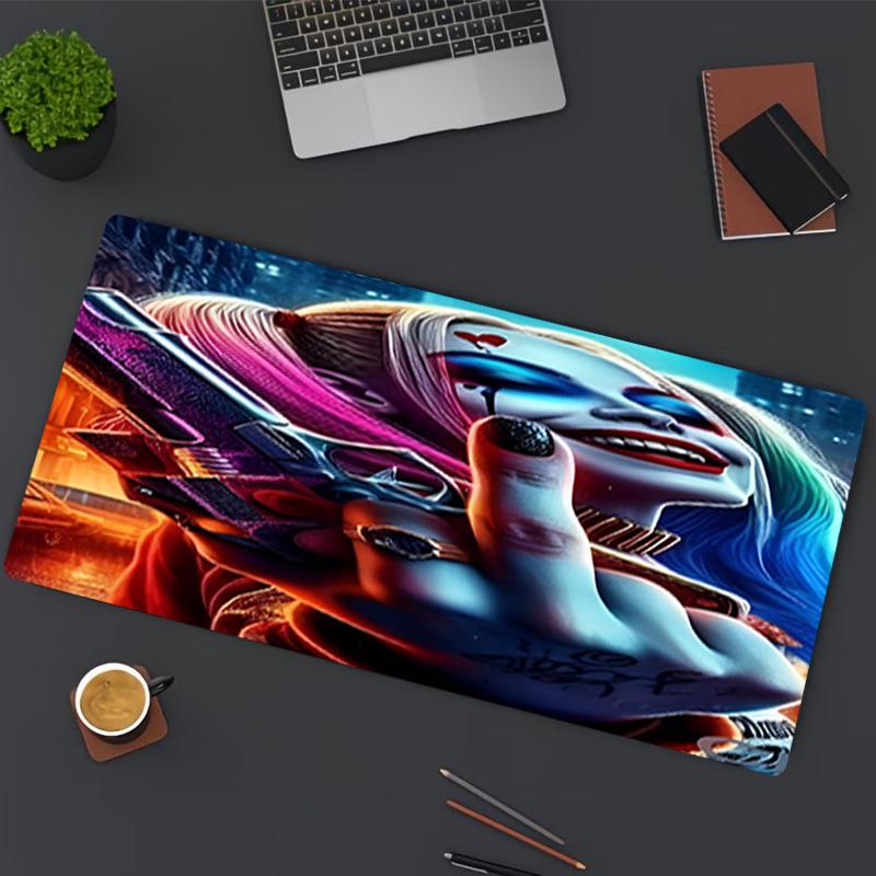 Harley Quinn Joker Print Mouse Pad, for Keyboard Pad Laptop PC Mat for Office Home Use, Desk Decor, Perfect Birthday Gift for Gamers