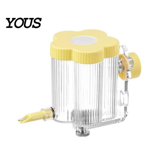Cockatiel Water Dispenser Automatic Bird for Cage, Inside Outside Cage Mount Magnetic Parrot Bottle Feeder, Transparent Budgie Lovebird Finch