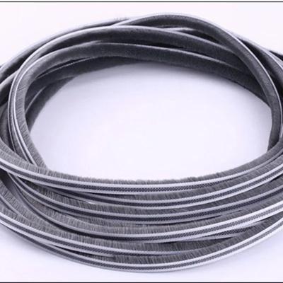 10M 5/6/7mm Elastic Straight Hair Sealing Strip Door/Window Gap Foam Groove Nylon Pile Brush Seal Weatherstrip Dust Proof Strip