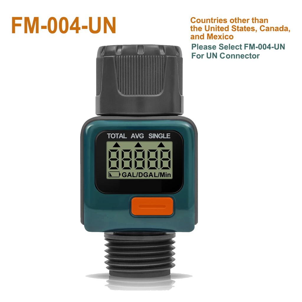 Eshico Water Flow Meter Measure Gallon/Liter Consumption and Flow Rate for Outdoor Garden Hose Watering, RV Water Tank Filling