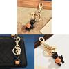 Black Cat With Pumpkin Keyring Alloy Cute Animal Decor For Bags And Keys