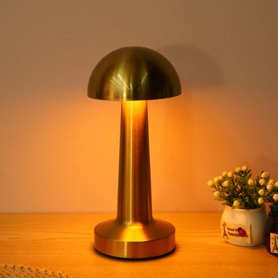 Retro Metall Tischlampe Touch Control LED Schreibtischlampe Schnurlose Nachttischlampe 3