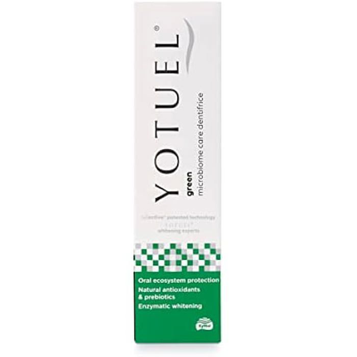Dentifrice - YOTUEL - Green - 100 Gr - Vegan - Soin Du Microbiome - Blanchiment Enzymatique