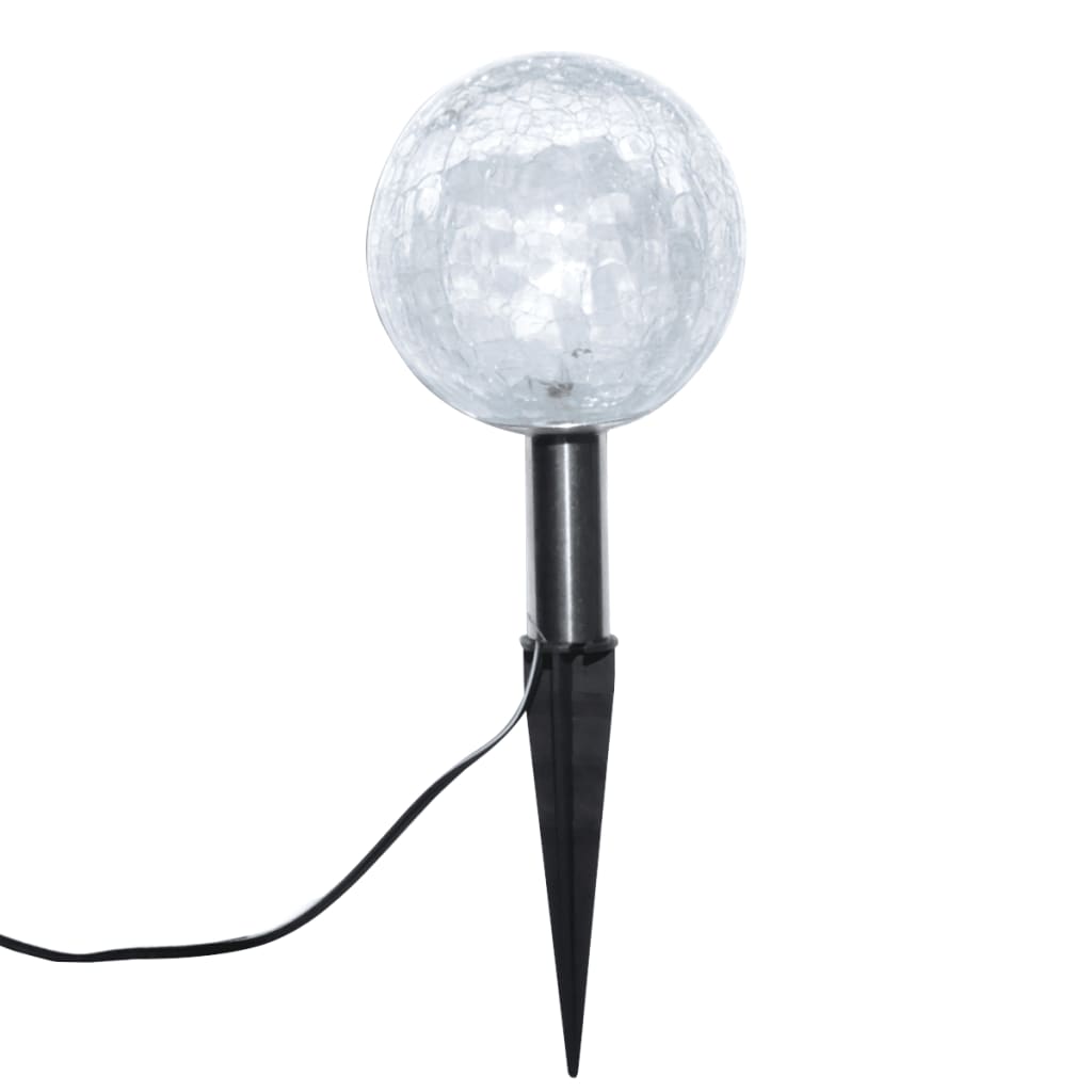 Vidaxl Lampy Ogrodowe Led, 6 Szt., Z Panelami Solarnymi I Szpikulcami