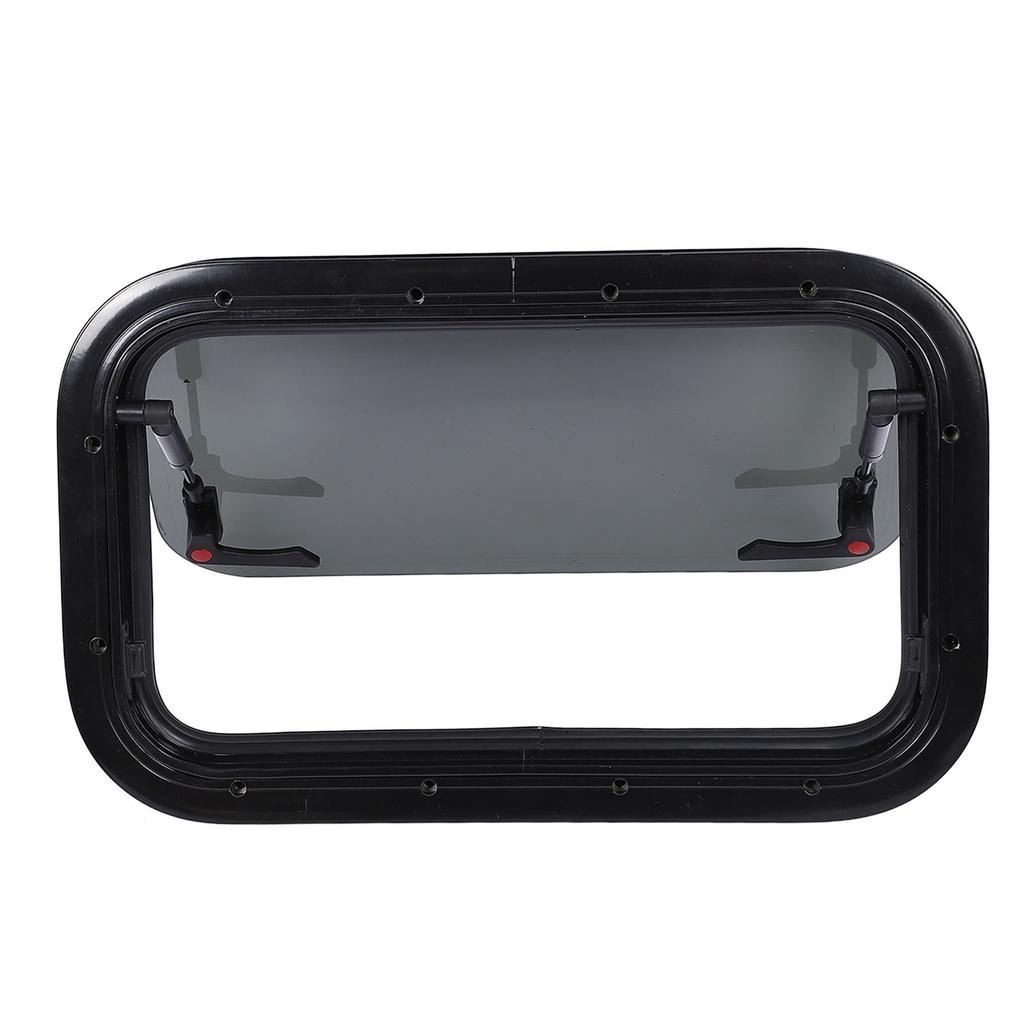 20 X 12 Inch RV Push Out Window with Hydraulic Support Rod Fixing Frame Rainproof Rounded Corner for Campervan