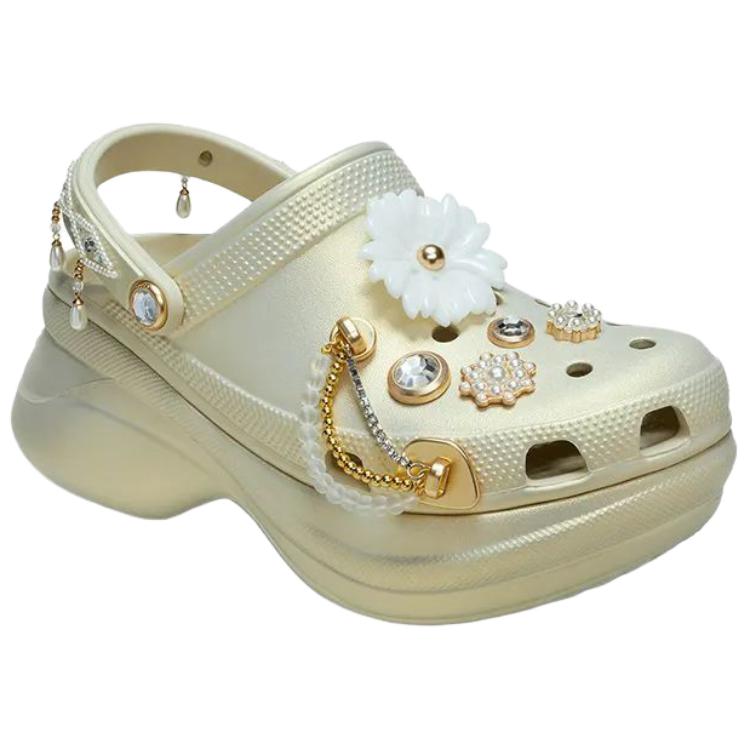 Crocs Retro Fashion Clogs Women Footwear Gold 211519-2Y2
