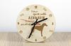 Azawakh, Tuareg Sloughi - clock with dog, wooden clock with engraving, personalised clock by Art-Dog