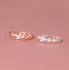 Real Money 925 Sterling Silver Zircon Crystal Butterfly Finger Rings For Women Girls Money 925 Wedding Party Jewelry Gift