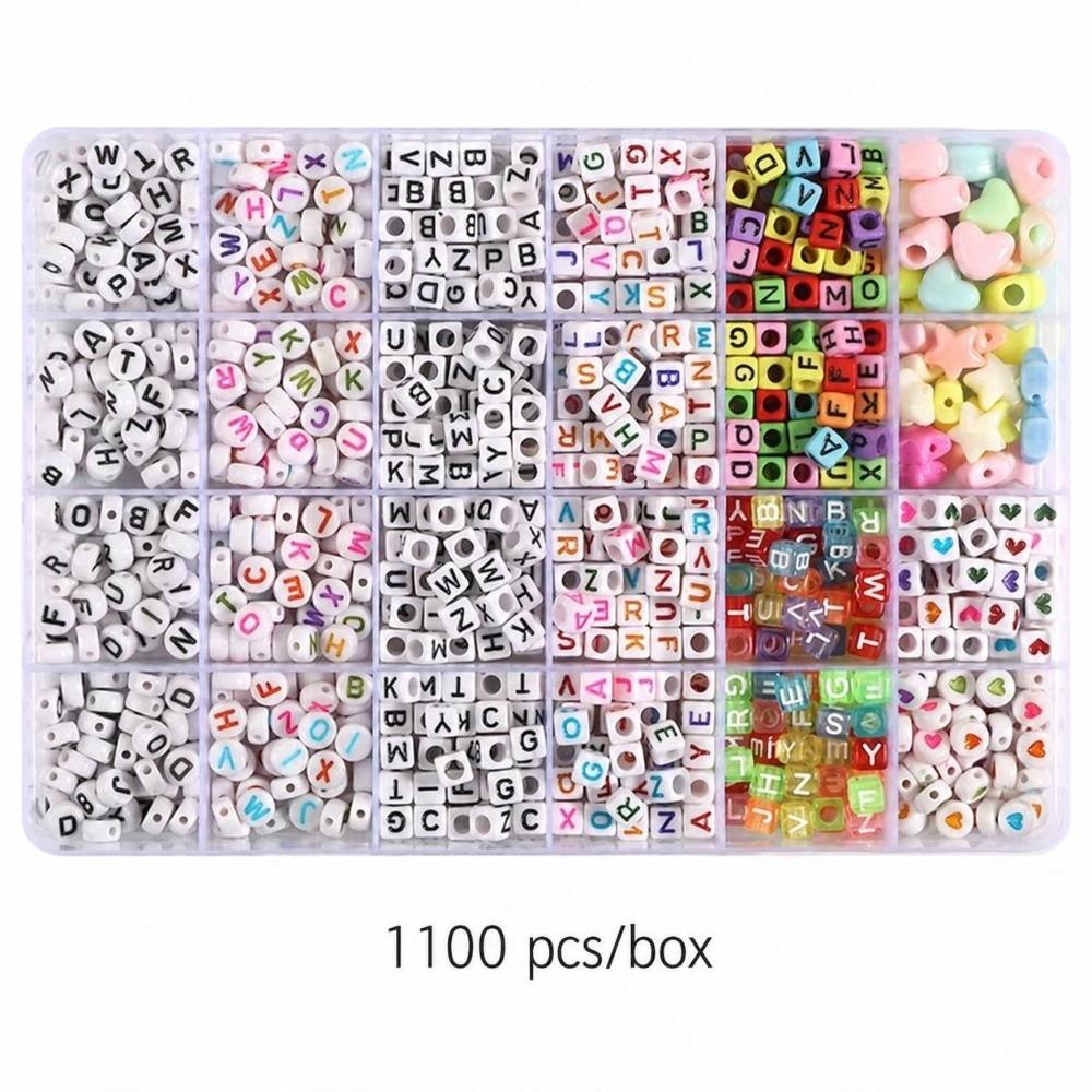 24 Colors Craft Beads 720PCS Bracelet Beads Versatile Large Hole Beads  Hair Braiding