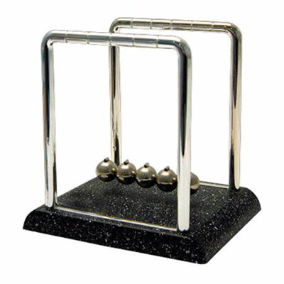 Small Newton's Cradle W/ Marble Look Base