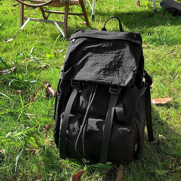 Zaino in Nylon Impermeabile Zaino da Esterno Portatile Multifunzionale ad Alta Capacità Unisex