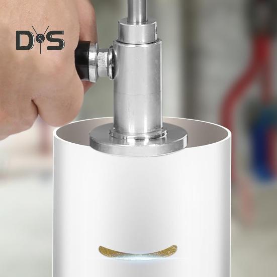 Cortatubos de PVC con 5 hojas de sierra de repuesto Mango ergonómico Profundidad de corte ajustable Acero inoxidable Herramienta cortatubos interior de fontanería