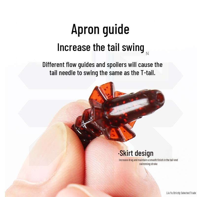 Samba Ribbed Needle Tail Floating Stick Bait: Black Pit Fishing Lure for Mandarin Fish & Asp - Soft Texas Rig Special.