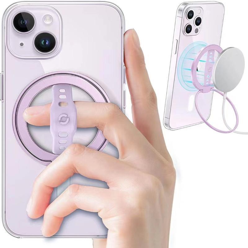 New Creative Phone Grip Stand With Magnetic Ring Holder Compatible With Kickstand Loop