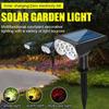 Solar Spotlight Utendørs Vanntett Tre Lys Super Bright Landskap Gårdsplass Plen Lys Hage Dekorasjon Belysning Spotlight