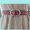 Handmade Leather Waist Belt With Alloy Buckle For Vintageinspired Style
