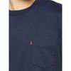 Levis Simple Solid Comfortable Casual Knit Crew Neck Short Sleeve T-Shirt Unisex Tops A8605-0006