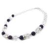 Altesse [M4123] - Amethyst 'Mineralia' Silver Necklace