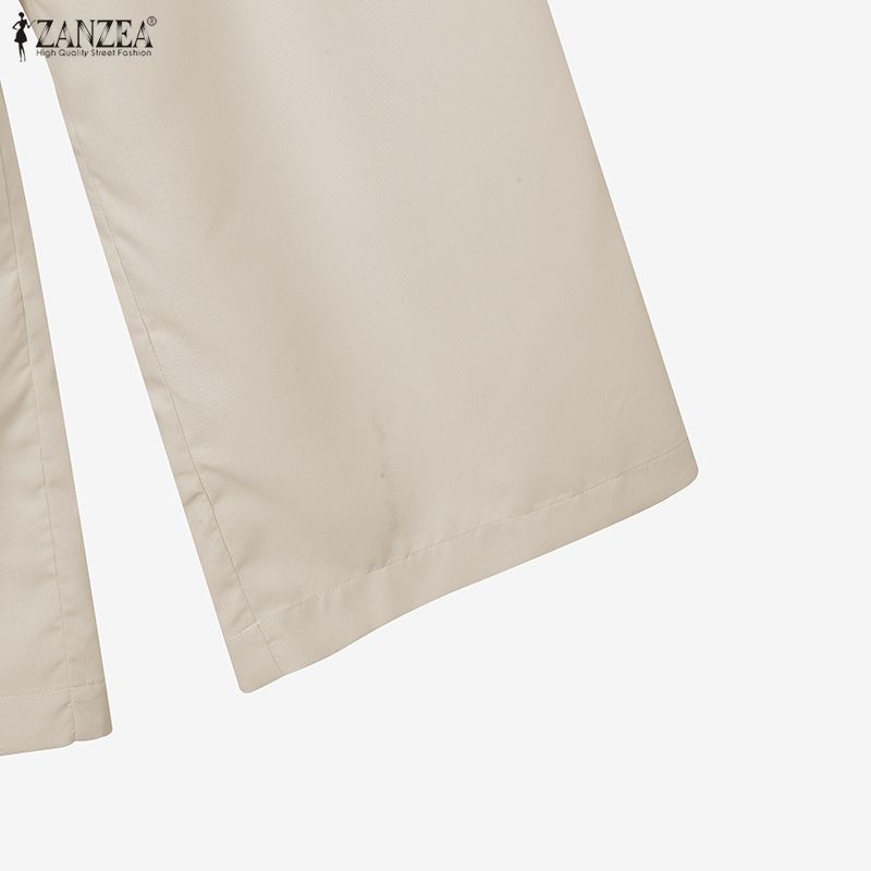 ZANZEA Women Long Sleeve Blouse and Pants Casual Two Piece Suit Sets