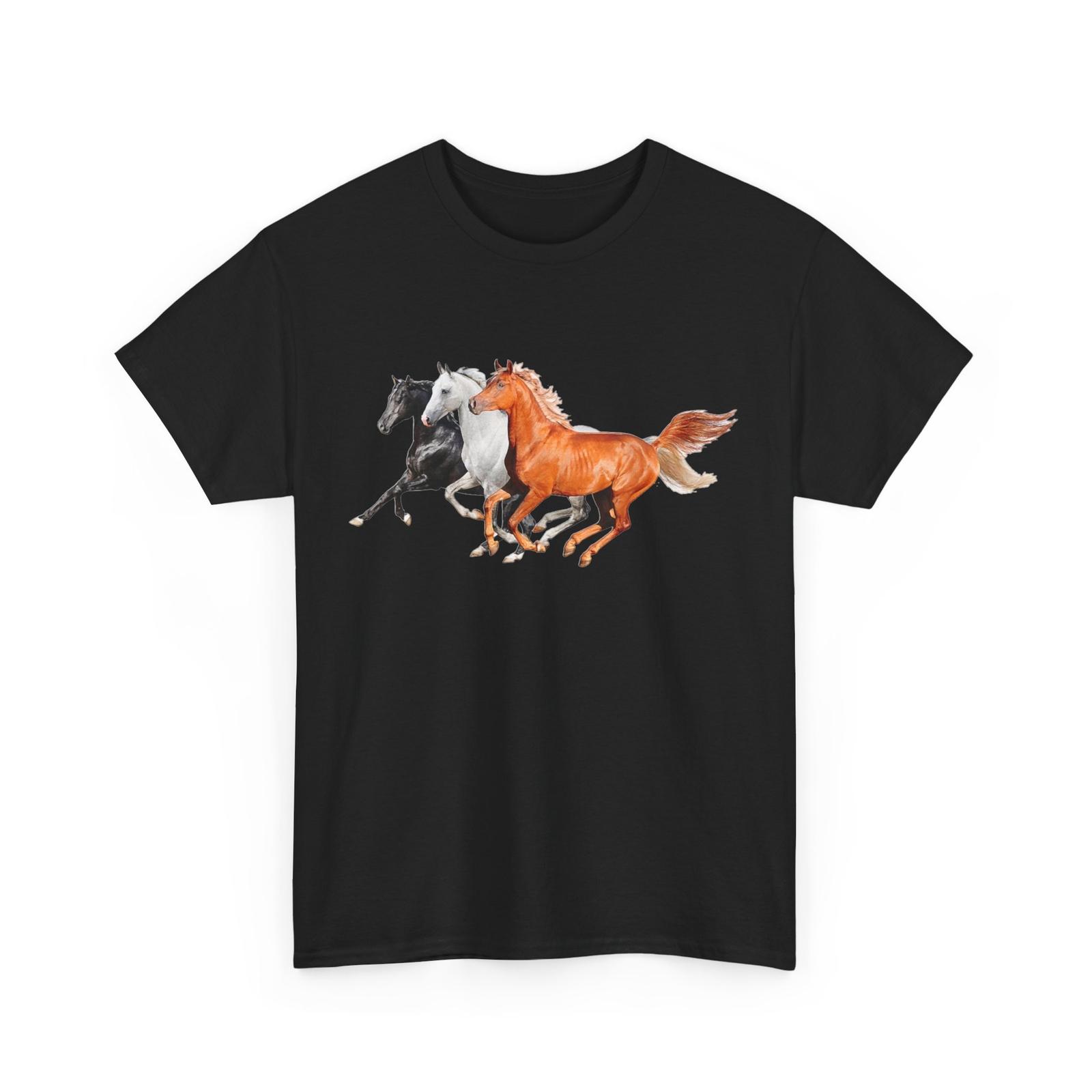 Horse Shirt, Equestrian Horseback Riding Lovers Men Cute Shirt S