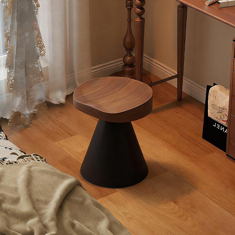 Vintage Vanity Chair Solid Wood Swivel Stool Bedroom Makeup Seat Unique Restaurant Bar Stool for Living Room, Bedroom