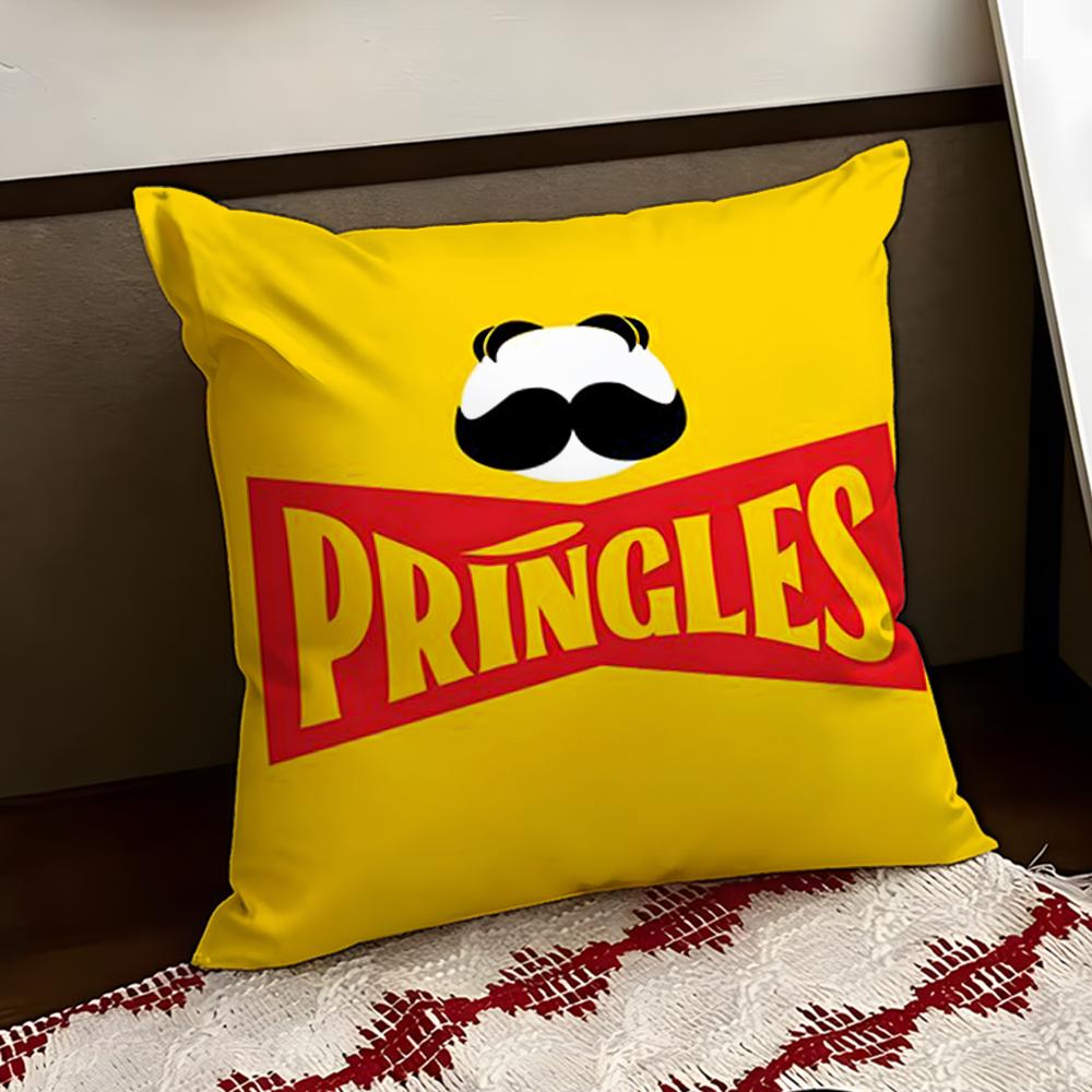 Classic PPringles Cushion Cover Reversible Soft Durable Pillow Cover Home Car MultiScene Use for Daily Comfort
