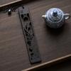 Chrysanthemum Bookmark Wooden Hollow Carved Bookmark Plum Orchid Bamboo Classical Natural Mahogany Page