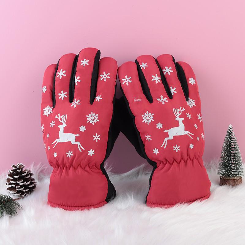 Unisex Winter Verdickte Winddichte Touchscreen Motorradhandschuhe