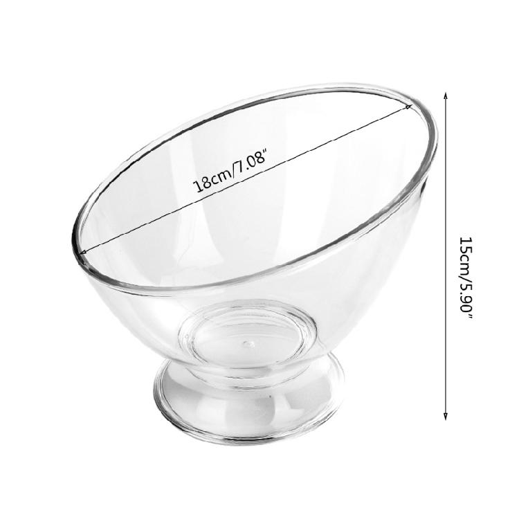 Contenitore per Alimenti Ciotola Diagonale per Frutta Ciotola di Plastica per Insalata Stoviglie da Portata Contenitore per Conservazione Alimenti Durevole