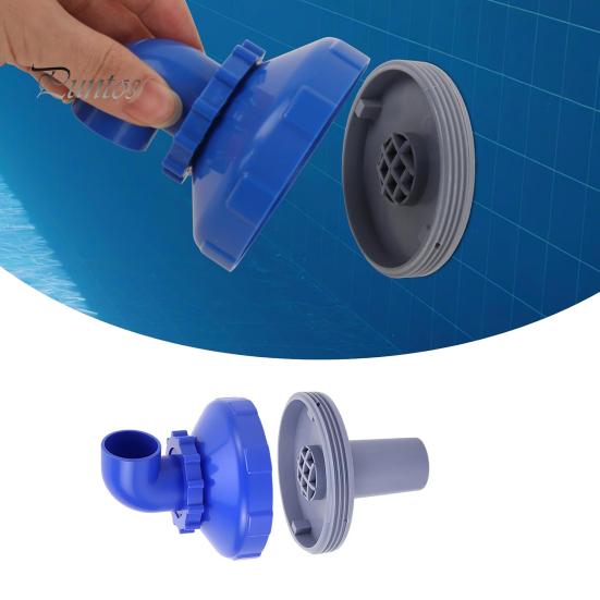 Swimming Pool Water Outlet 360 Degree Swivel Rotatable Jet Nozzle, Inlet Nozzle Fitting Easy Install Pools Return for Intex Spa Spout Replacement