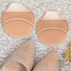 1 Pair of Hidding Non Slip High Heel Forefoot Pad Cushion Foot Care Tool (Beige)