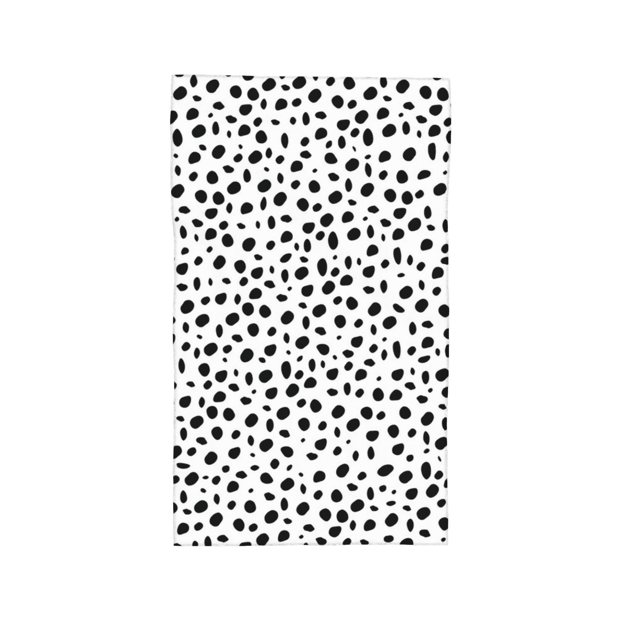 Dalmatian Spots Paws Print Dalmatian Dog Print Soft Face Towel Quick Dry Pool Bath Cotton Towels Absorbent Quick W30*H60(CM)