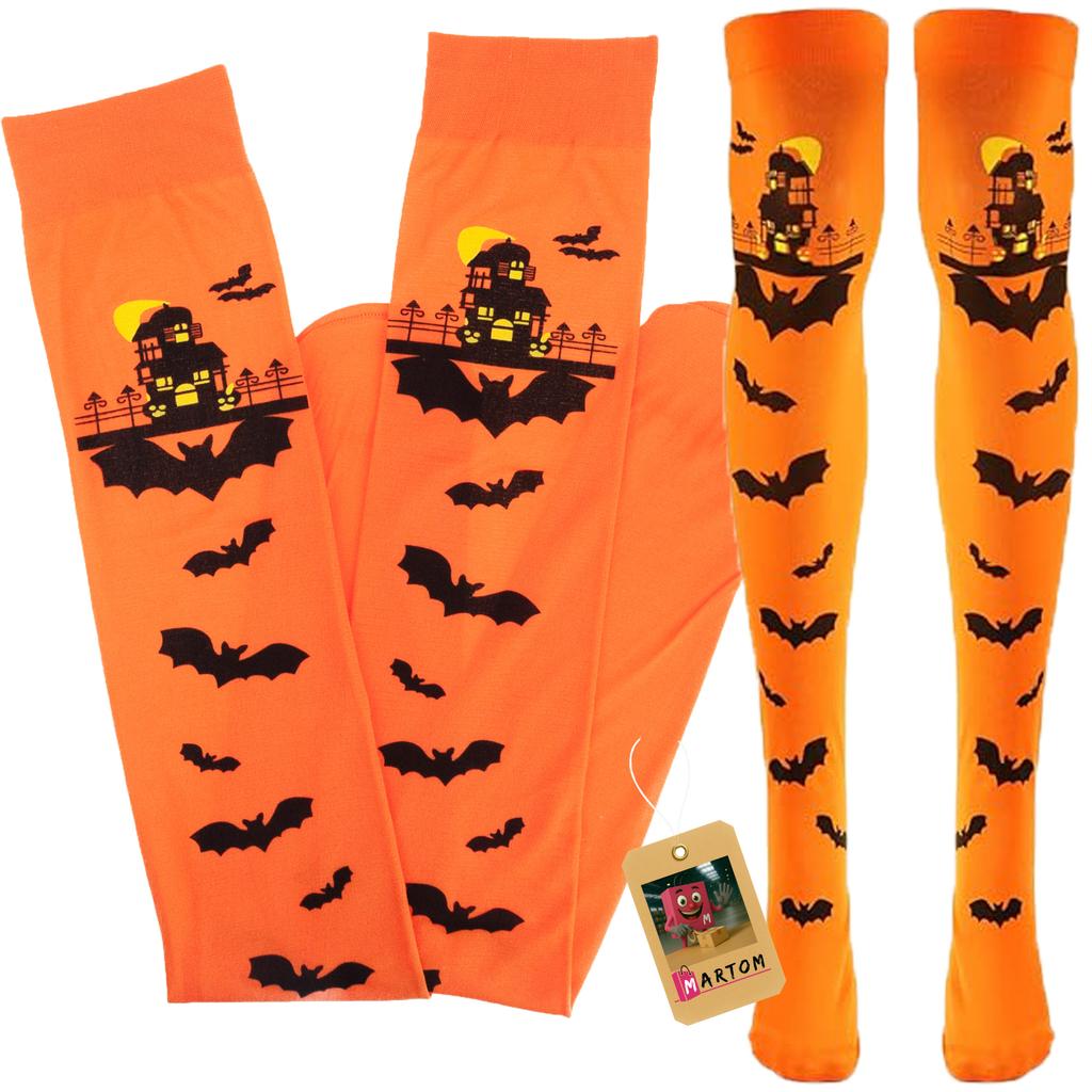 Hanging decoration for door or window, paper, orange, pumpkins, Halloween theme, set of 3 pumpkins