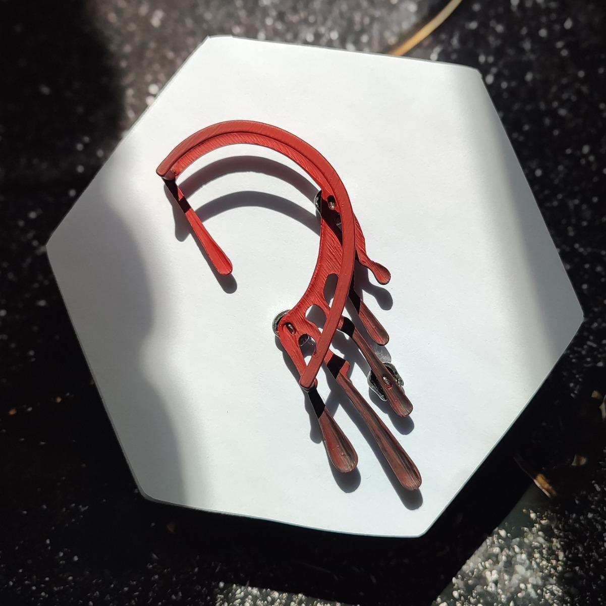 

Личность Необычные Преувеличенные Лавовые Серьги Готический Череп Хэллоуин Клипса для Уха Без Пирсинга Нежный Одинарный Кафф для Уха Женский right вино красного